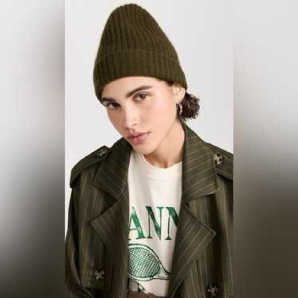 Jenni Kayne Cashmere Beanie - Olive - NWT